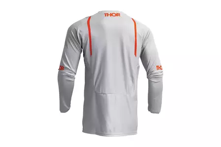 Thor Pulse Mono тениска за крос ендуро сиво/оранжево L-3