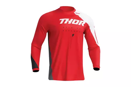 Thor Sector Edge jersey cross enduro mikina červená/bílá S - 2910-7153