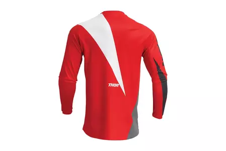 Thor Sector Edge Jersey tricou de cross enduro roșu/alb S-4