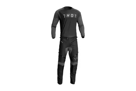 Thor Terrain тениска крос ендуро потник черен/сив L-3