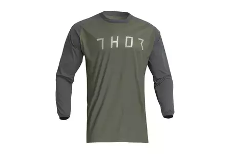 Thor Terrain trikotažiniai marškinėliai cross enduro žalia/pilka L-1