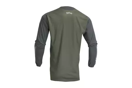 Thor Terrain trikotažiniai marškinėliai cross enduro žalia/pilka L-3