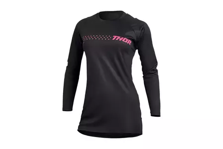 Thor Sector Minimal jerseu pentru femei de cross enduro tricou negru / roz S - 2911-0248