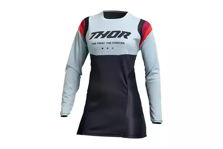 Thor Pulse Rev koszulka bluza damska cross enduro czarny/miętowy