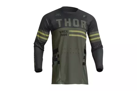 Thor Junior Pulse Combat cross enduro trøje grøn/sort S - 2912-2181