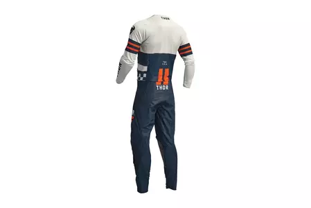 Thor Junior Pulse Combat marškinėliai kros enduro džemperis tamsiai mėlyna/balta M-2