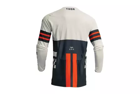 Thor Junior Pulse Combat marškinėliai kros enduro džemperis tamsiai mėlyna/balta M-3