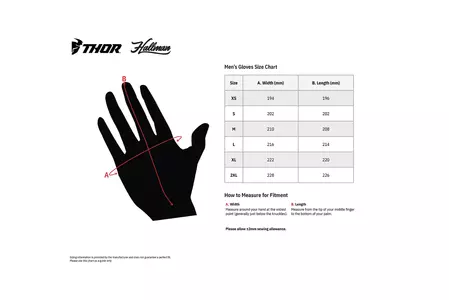 Thor Agile Tech cross enduro handschoenen grijs/geel fluo 2XL-4