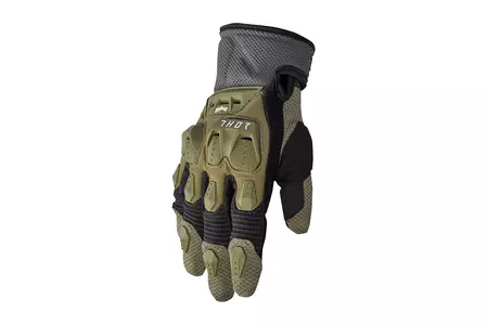 Thor Terrain крос ендуро ръкавици зелено/сиво XL-1