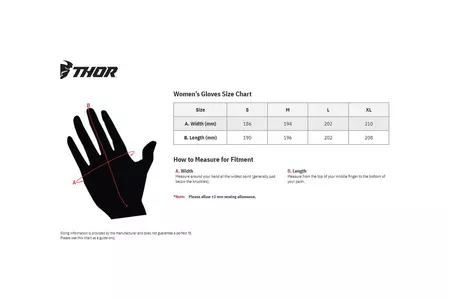 Thor Sector cross enduro-handskar för damer svart/rosa L-4