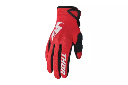 Thor Junior Sector крос ендуро ръкавици червено/бяло 2XS - 3332-1743