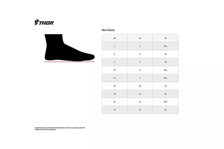 Thor Radial крос ендуро обувки сиви/жълти флуо 12-4