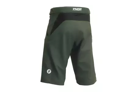 Thor Intense MTB pantaloni scurți de ciclism verde 34-2