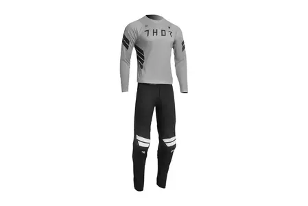 Thor Assist MTB biciklističke hlače crno bijele 32-7
