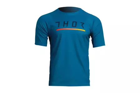 Koszulka z krótkim rękawem Thor Assist Caliber MTB morski L-1