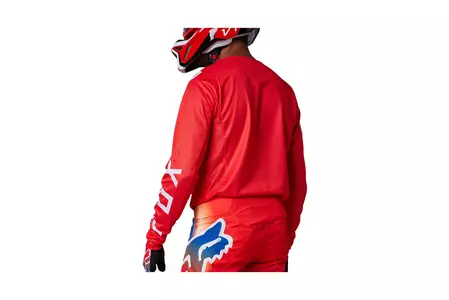 Sweatshirt para motociclistas Fox 180 Fluo Red M-2