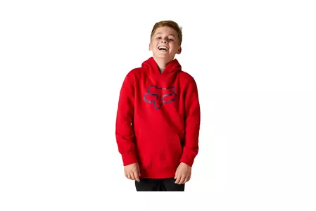 Fox Junior Legacy Flame Red YS hoodie - 15593-122-YS