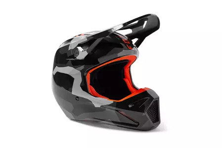 Fox V1 Grey Camo Motorcycle Helmet M - 29667-033-M