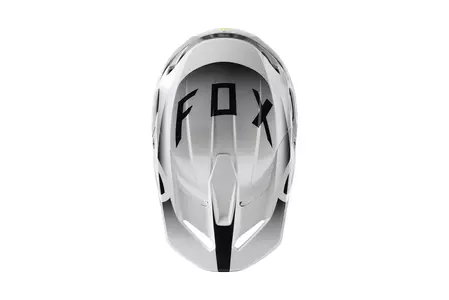 Capacete de motociclista Fox V1 Preto/Branco S-2