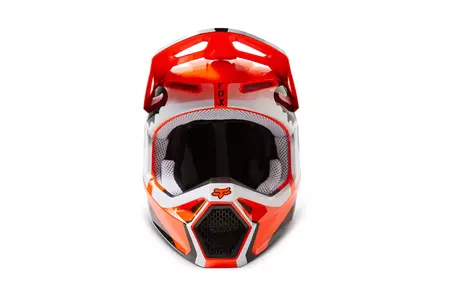 Fox V1 Fluo Orange Motorradhelm M-2