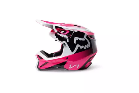 Fox V1 Pink M motocikla ķivere-4