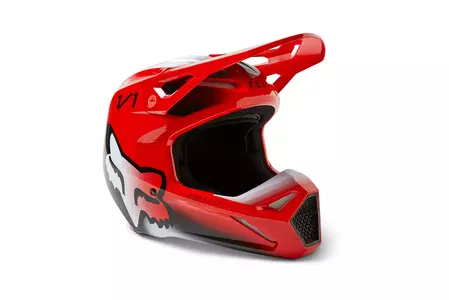 Fox V1 Fluo Red Motorcycle Helmet M - 29659-110-M