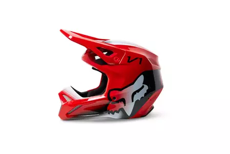 Fox V1 Fluo Red S motorkerékpár sisak-2