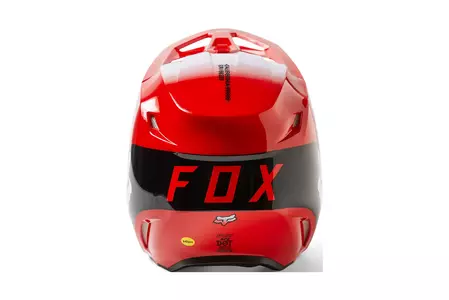Fox V1 Fluo Red S motocikla ķivere-5