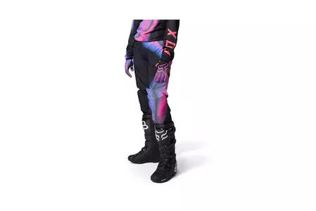 Pantaloni de motocicletă Fox Lady 180 negru/roz 40-2