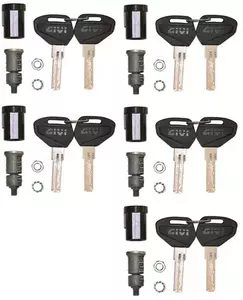 Nøgler med Givi låse 5 sæt - SL105