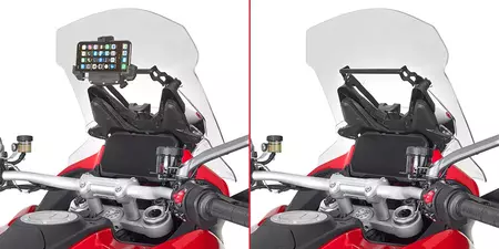 Givi prečka za namestitev držal za GPS telefon Ducati Multistrada V4 '21 - FB7413