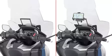 Barre transversale Givi pour le montage d'un support d'appui pour l'installation d'un GPS Honda Forza 750 '21 - FB1186