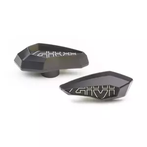 Crash pad laterale Givi SLD01 alluminio rinforzato sinistro argento-nero - SLD01BKSXR
