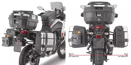Givi PLO2145MK OneFit Monokey Yamaha Tenere 700 '19 страничен багажник - PLO2145MK