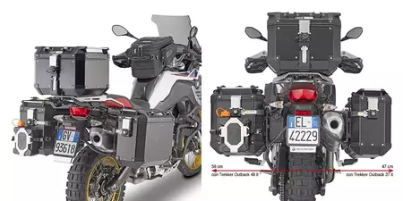 Givi PL5127CAM Outback BMW F 750 / 850 GS '18 porta-bagagens lateral - PL5127CAM