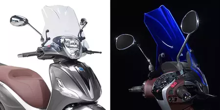 Parbriz accesoriu Givi tip ICE Piaggio Beverly 125ie 300ie 10-18 / Beverly 350 Sport Touring 12-18 - 5606BL