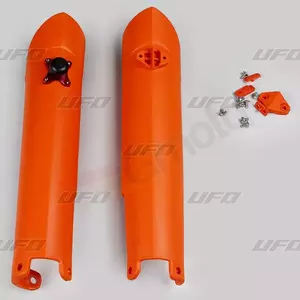 Støddæmperdæksler foran med UFO-lås orange - KT04003127