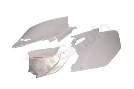 Conjunto de coberturas laterais traseiras em plástico UFO branco - YA03866046