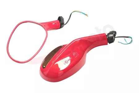 Specchietti con indicatori di direzione rossi QT-4 - 75340