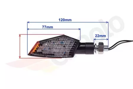 Indicatorul de direcție cu LED-uri cu lacrimă Set de LED-uri-2