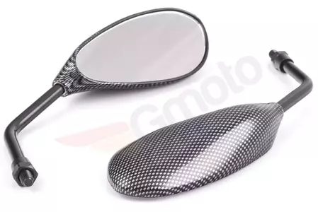 Specchi ovali in carbonio M10 KPL filettatura destra-1