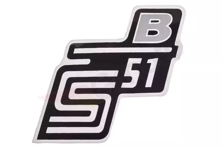 Simson S51 B zijbergvak sticker-1