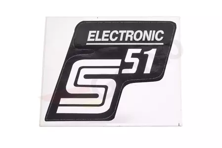 Aufkleber Klebefolie Seitendeckel Simson S51 Elektronik - 77692