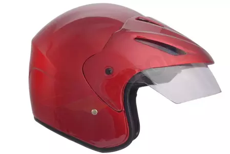 Awina casco de moto abierto con visera TN-8616 rojo M-2