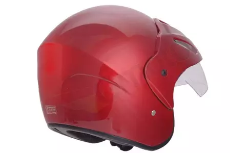 Awina casco de moto abierto con visera TN-8616 rojo M-3