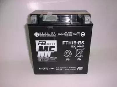 Bateria Yuasa FTH16-BS de 12V 14Ah sem manutenção