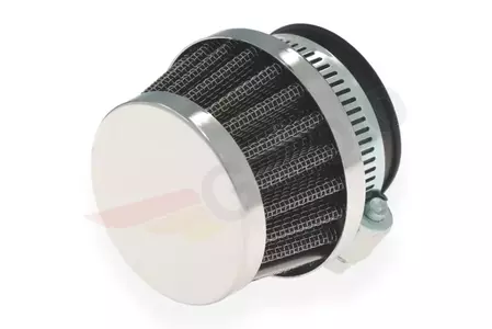 Kónický vzduchový filter 30 mm chrómový nízky-2