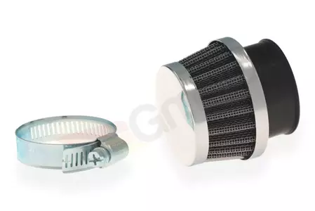 Kónický vzduchový filter 28 mm chrómový nízky-4