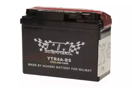 Underhållsfritt batteri 12V 2,3 Ah WM Motor YTR4A-BS-2