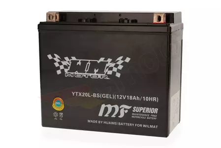 Akumulator żelowy 12V 18Ah WM Motor YTX20L-BS